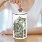 Acrylic Rounded Money Saving Jar Openable Savings Bank