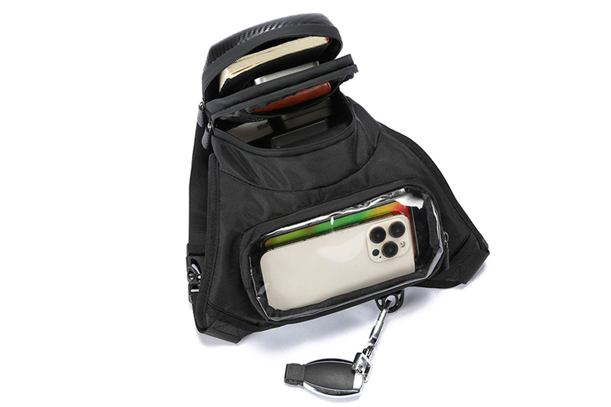 Adjustable Motorcycle Drop Leg Bag Thigh Bag with 3-Level Height Thigh Pack for Outdoor Sports