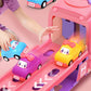 Unicorn Toy Truck Foldable Racetrack with Lights and Sound Birthday Gift for Girls