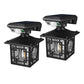 2Pcs LED Motion Sensor Solar Outdoor Wall Light with 3 Modes