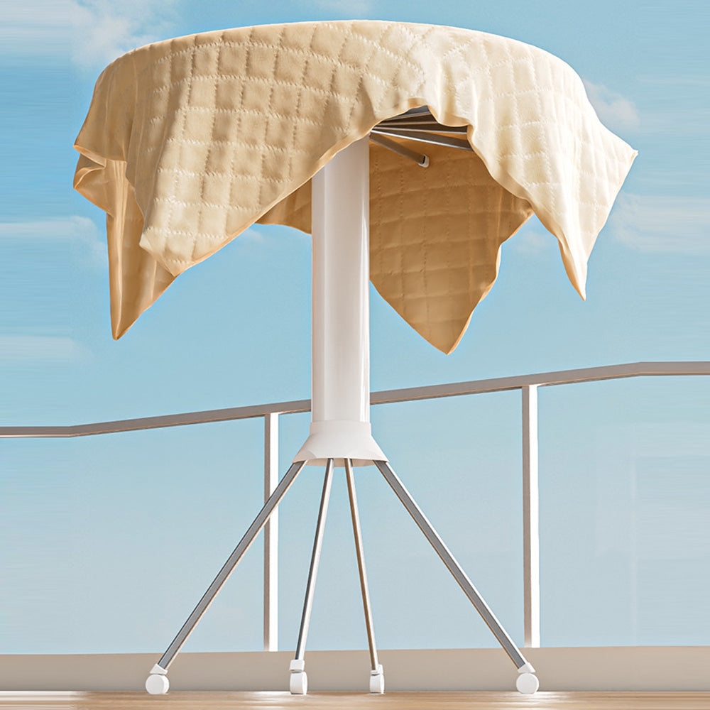 Floor Standing Clothes Drying Rack with 16 Arms Foldable Laundry Drying Rack