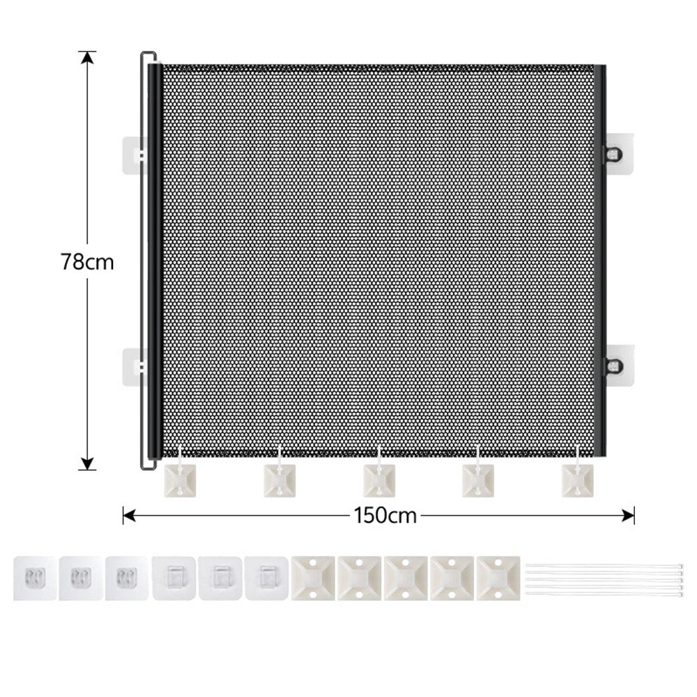 Retractable Mesh Pet Barrier Dog Gates Safety Fence For Stair Doorways Hallways