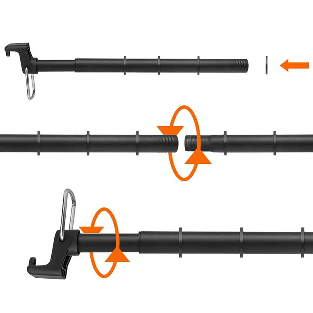Car Retractable Clothes Hanging Rod for Travel Suit Shirt Dress