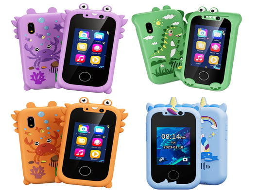 Kids Smart Phone Toy With Dual Camera Touchscreen Toy Phones For Kids With 512MB Card