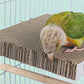Parrot Toys Bird Perch Stand Cardboard Anti-bite Hair Grinding Pad Bird Cage Accessories