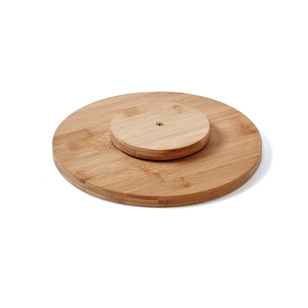 30cm Diameter Bamboo Turntable for Kitchen Pantry Countertop Table