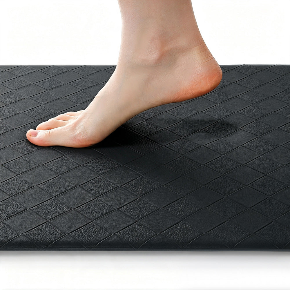 Kitchen Mat Waterproof Floor Mat for Standing Areas-Black