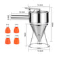 Multi-Caliber Stainless Steel Funnel Pancake Batter Dispenser with Stand Great
