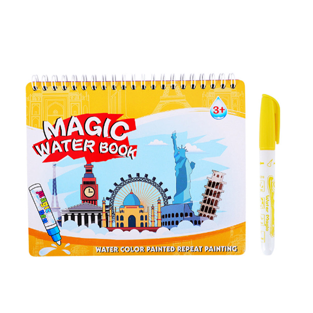 Magic Water Drawing Doodle Coloring Book with Pen
