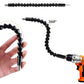 17-Piece Drill Bit Extension Set with 105 degree Right Angle Attachments Flexible Shaft Kit for Tight Spaces