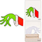 Christmas Grinch Hand Door Ornaments Christmas Door Sticker Hanging Sign Xmas Wall Decor