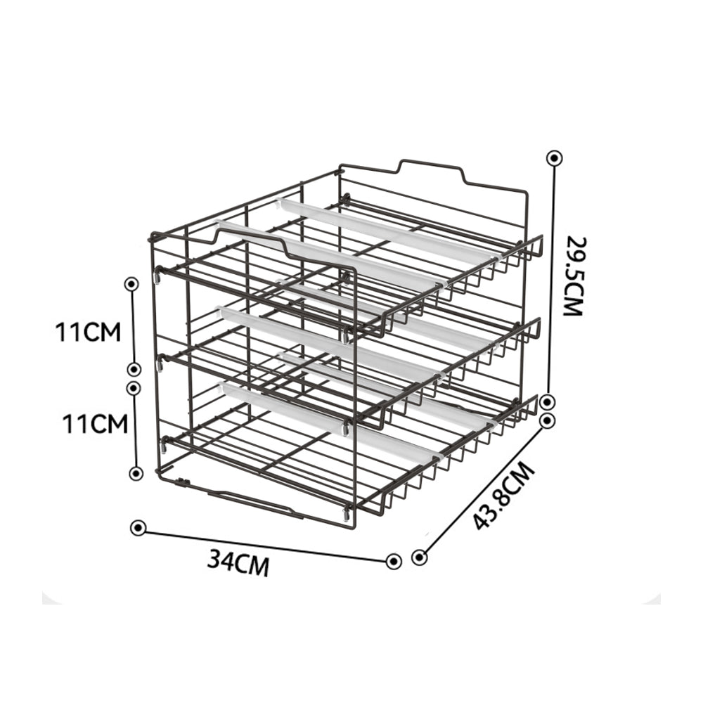3-Tier Kitchen Stackable Can Storage Rack