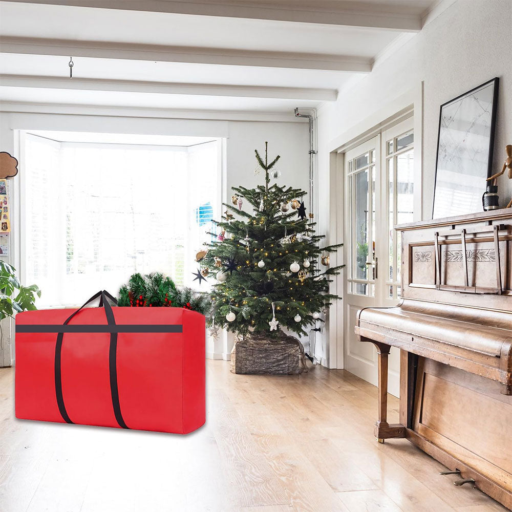 100x28x58CM Water-Resistant Small Christmas Tree Storage Bag Xmas Tree Furniture Bag