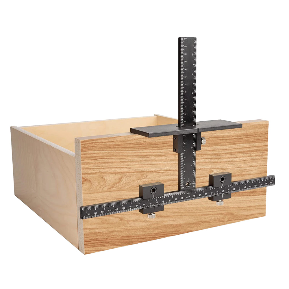 Cabinet Hardware Jig Aluminum Alloy Cabinet Handle Jig with Center Punch
