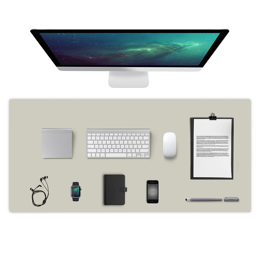Dual-Sided Leather Desk Pad and Mouse Mat