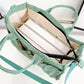 Corduroy Tote Bag Zipper Shoulder Bag Corduroy Crossbody Bag Square Handbag
