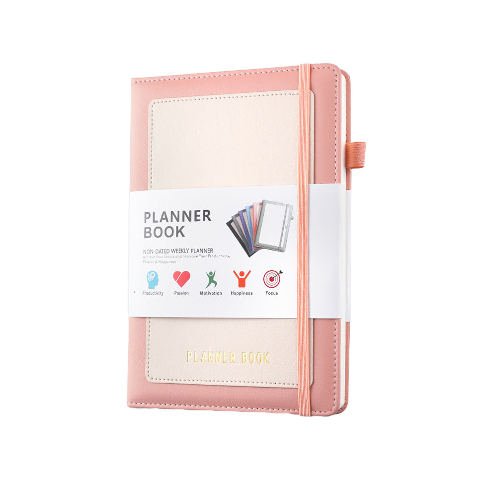 2024 Weekly Monthly A5 Planner with Tabs and Inner Pocket
