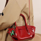 Christmas Red Women Patent Leather Bag Crossbody Bag Purse Handbag