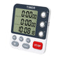 Kitchen Timer Digital for Cooking 3 Channel Large Display Loud Food Timer