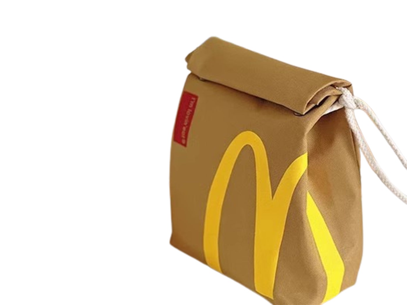 McDonald Inspired Creative Funny Canvas Linen Backpack / Shoulder Bag