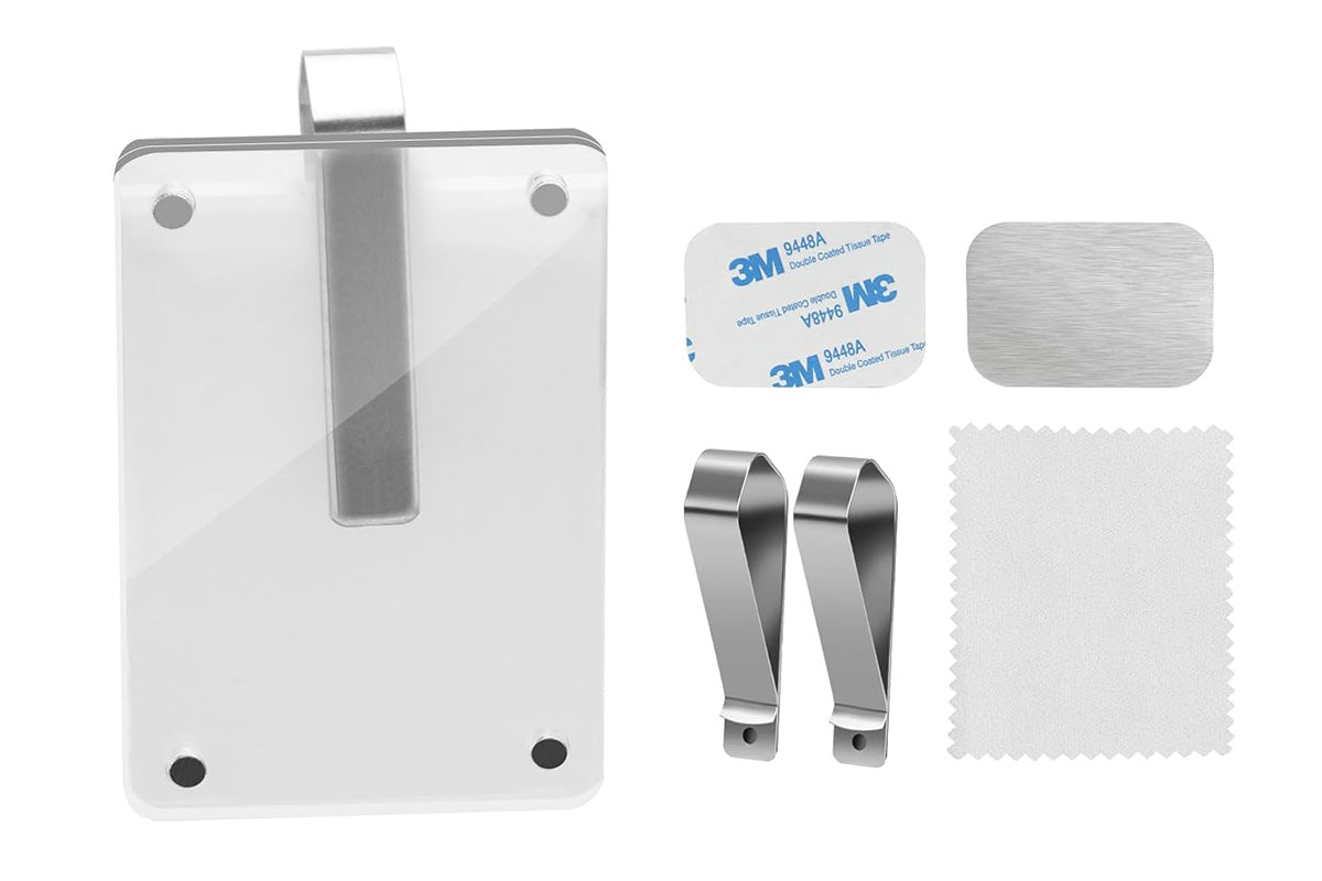 2PCS Clear Car Sun Visor Photo Holder Visor Picture Frame With Clips