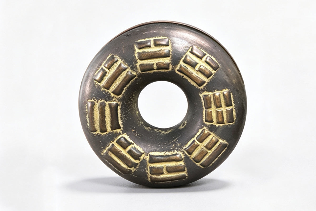 Vintage Brass Meditation Hand Bell Rotating Stress Relief Fidget Spinner Ring Hand Toy for Aldults