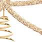 Sparkling Christmas Tree Top Bow for Holiday Decoration