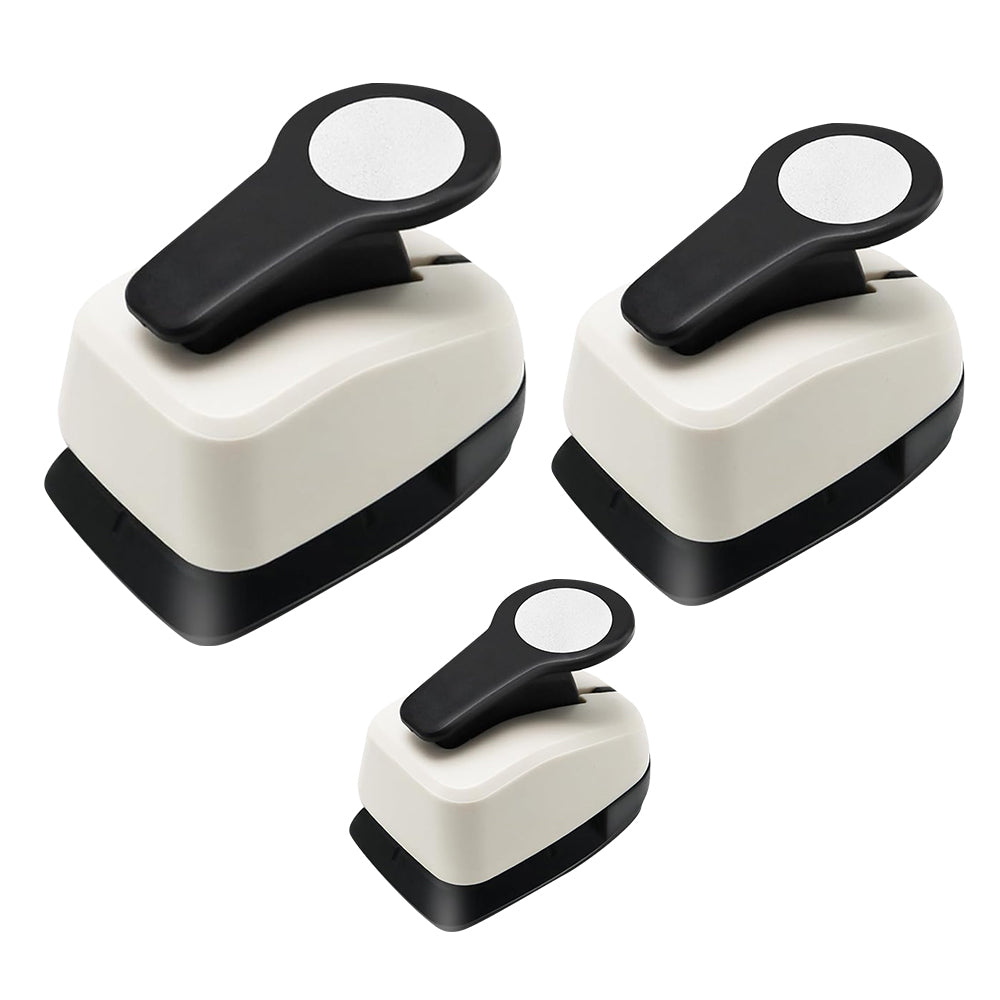 3Pcs Circle Punch Set Circle Cutter Hole Punch for Arts Cardmaking Craft Scrapbooking