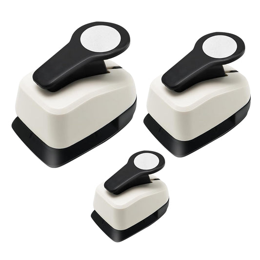 3Pcs Circle Punch Set Circle Cutter Hole Punch for Arts Cardmaking Craft Scrapbooking