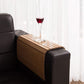 Flexible Wooden Sofa Arm Tray Serving Table Armchair Tray Foldable Armrest Protector