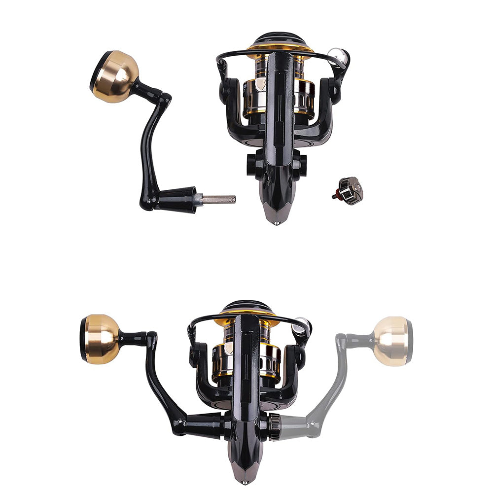 Spinning Fishing Reel HE Series 5000 6000 7000 Size 12 Ball Bearings 10kg Drag