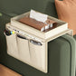 2Pcs Sofa Armrest Storage Bag With 5 Pockets