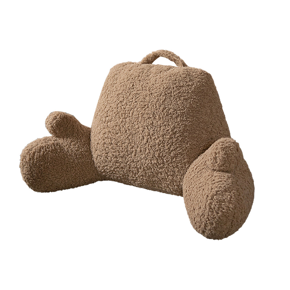 Fluffy Backrest Reading Pillow Neck Lumbar Support Chair Cushion with Arms