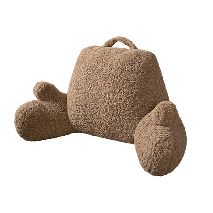 Fluffy Backrest Reading Pillow Neck Lumbar Support Chair Cushion with Arms