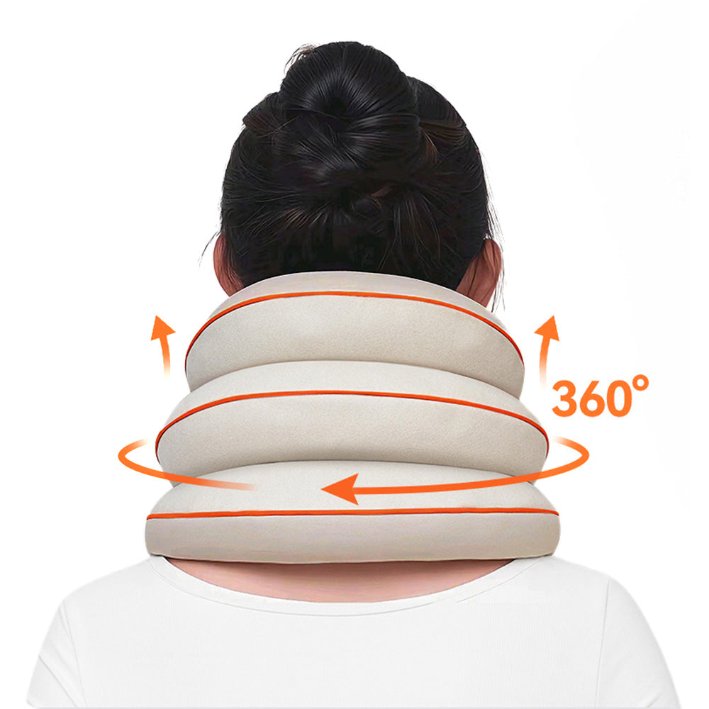Inflatable Neck Stretcher Cervical Traction Device Adjustable Decompression Support Collar