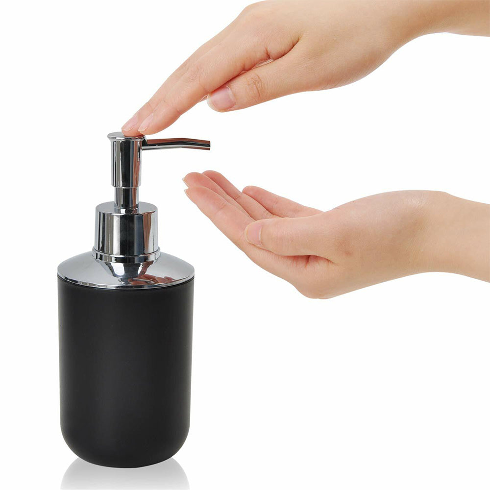 6 Piece Bathroom Accessories Set Soap Dish Soap Dispenser Toothbrush Holder Toilet Brush Trash Bin