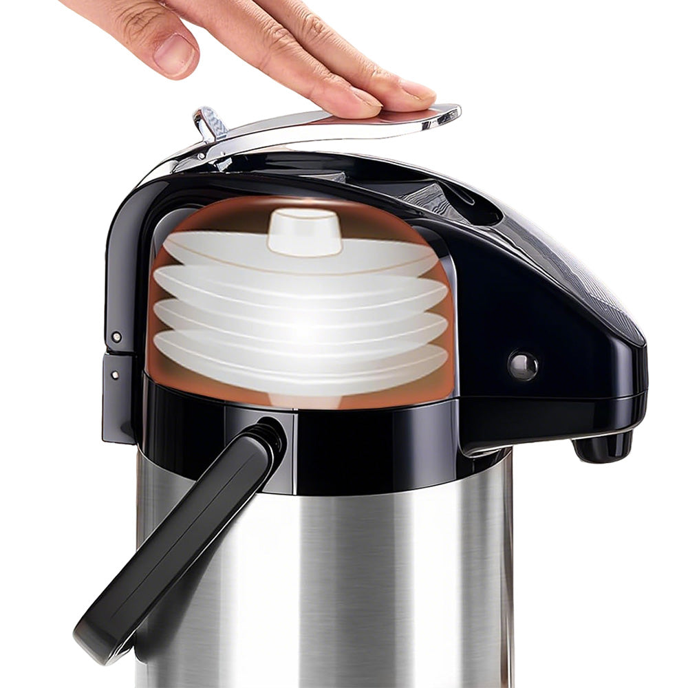 3L Stainless Steel Vacuum Insulated Water Dispenser Pump Flask Hot Cold Beverage Server
