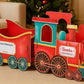 Santa Gift Train Christmas Cardboard Gift Box Present Holder Home Decoration