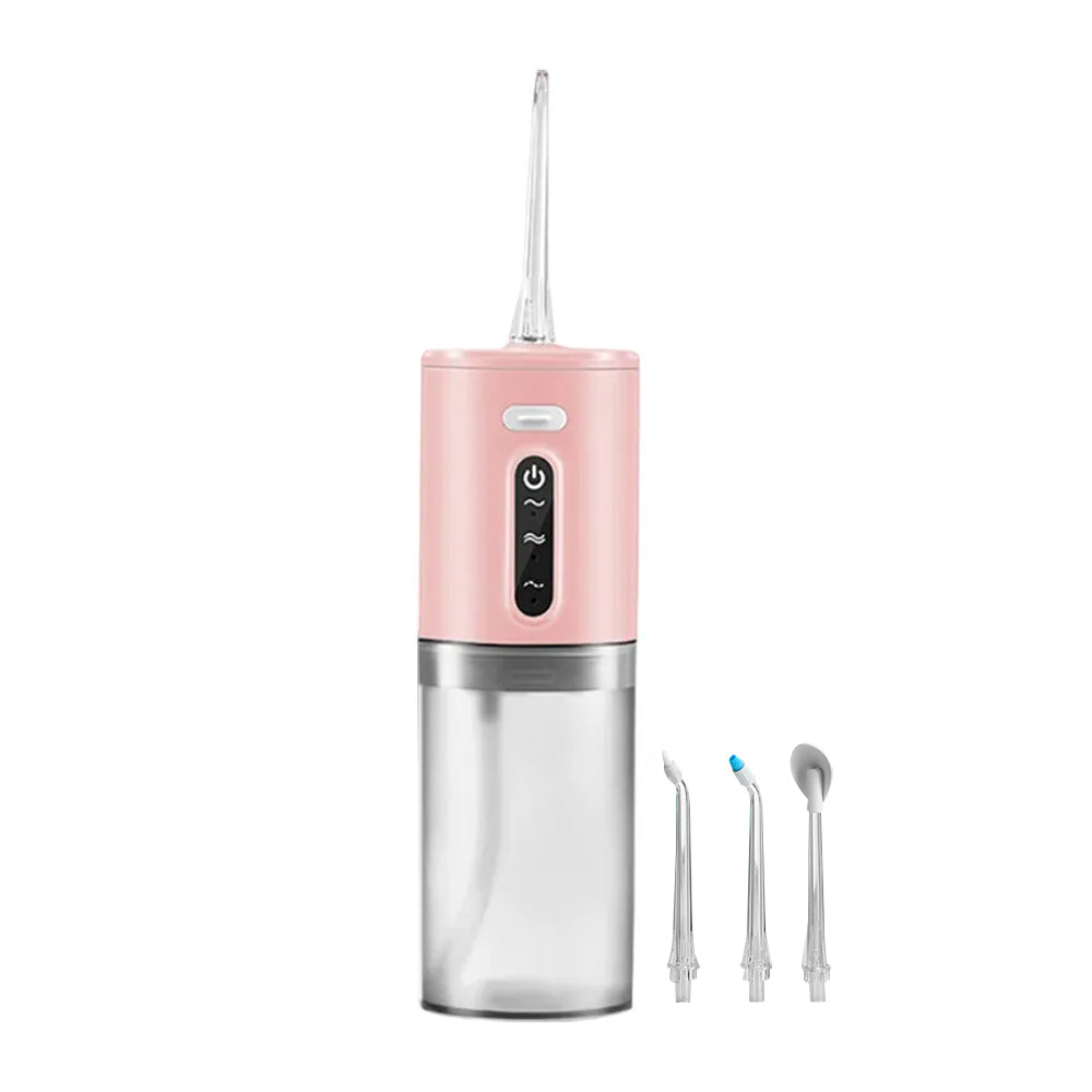 Electric Cordless Water Flosser Oral Irrigator with Five Nozzles