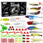 Fishing Lures kit Baits Tackle for Bass Trout Salmon Fishing Accessories