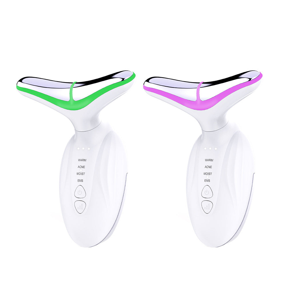 7 Colour LED Neck and Face Massager for Skincare