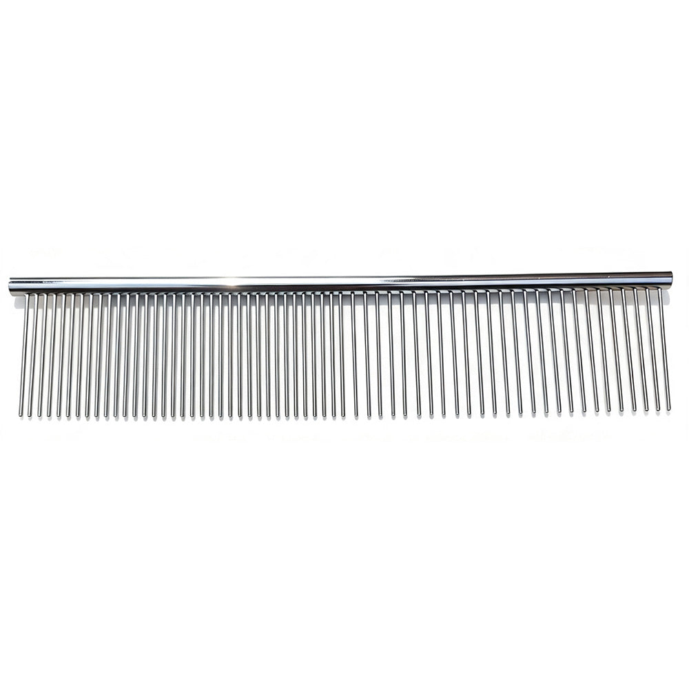 Double Sided Stainless Steel Dematting Grooming Comb for Dogs and Cats