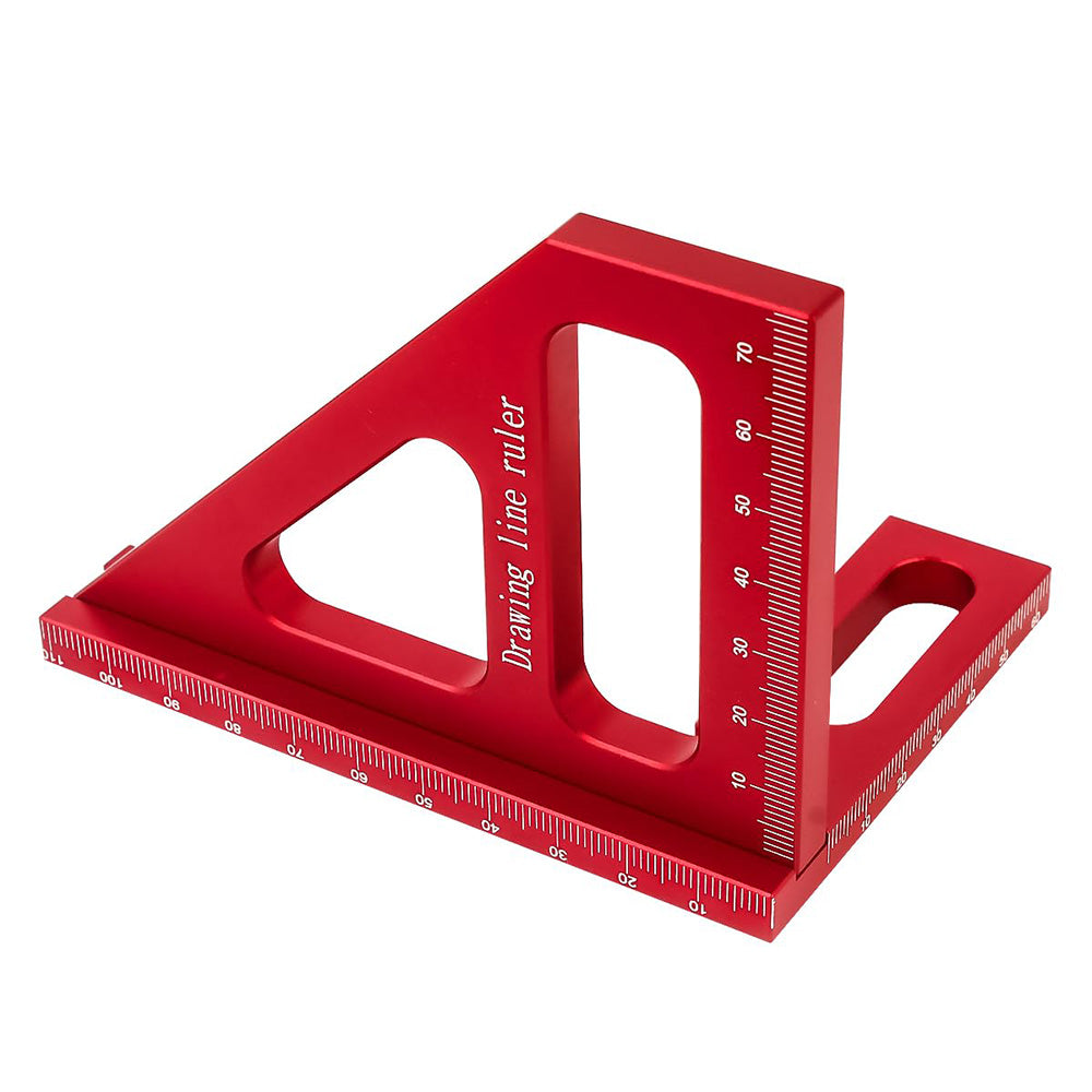 45/90 Degree Multi-Angle Measuring Drawing Line Aluminum Alloy Ruler