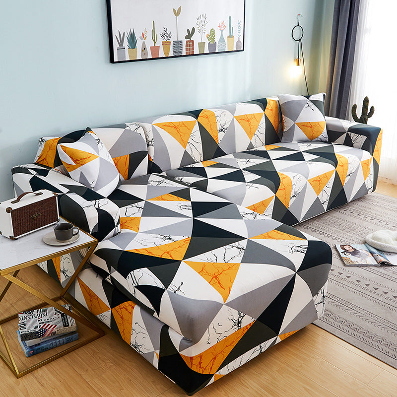 Geometric Pattern Sofa Cover Elastic Sofa Cover