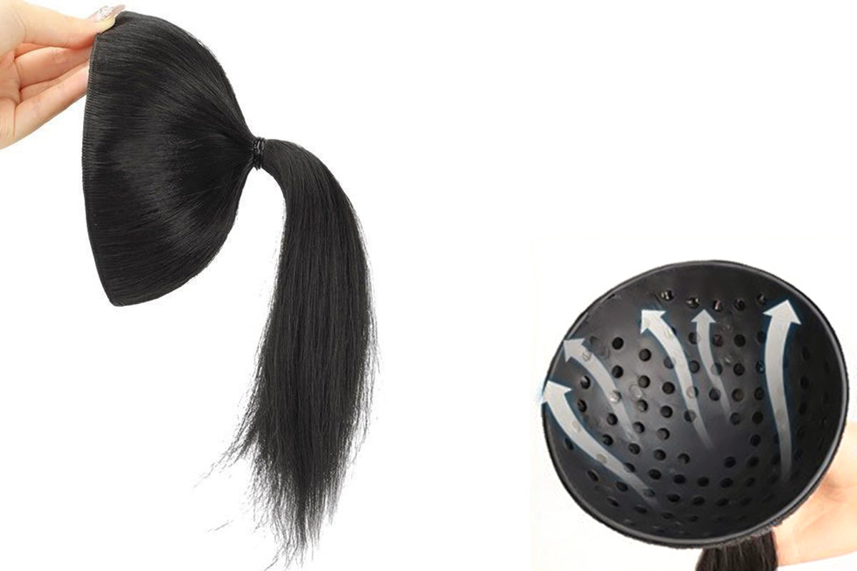Invisible Hair Volume Pad for High Ponytail Bun Extension Natural Look