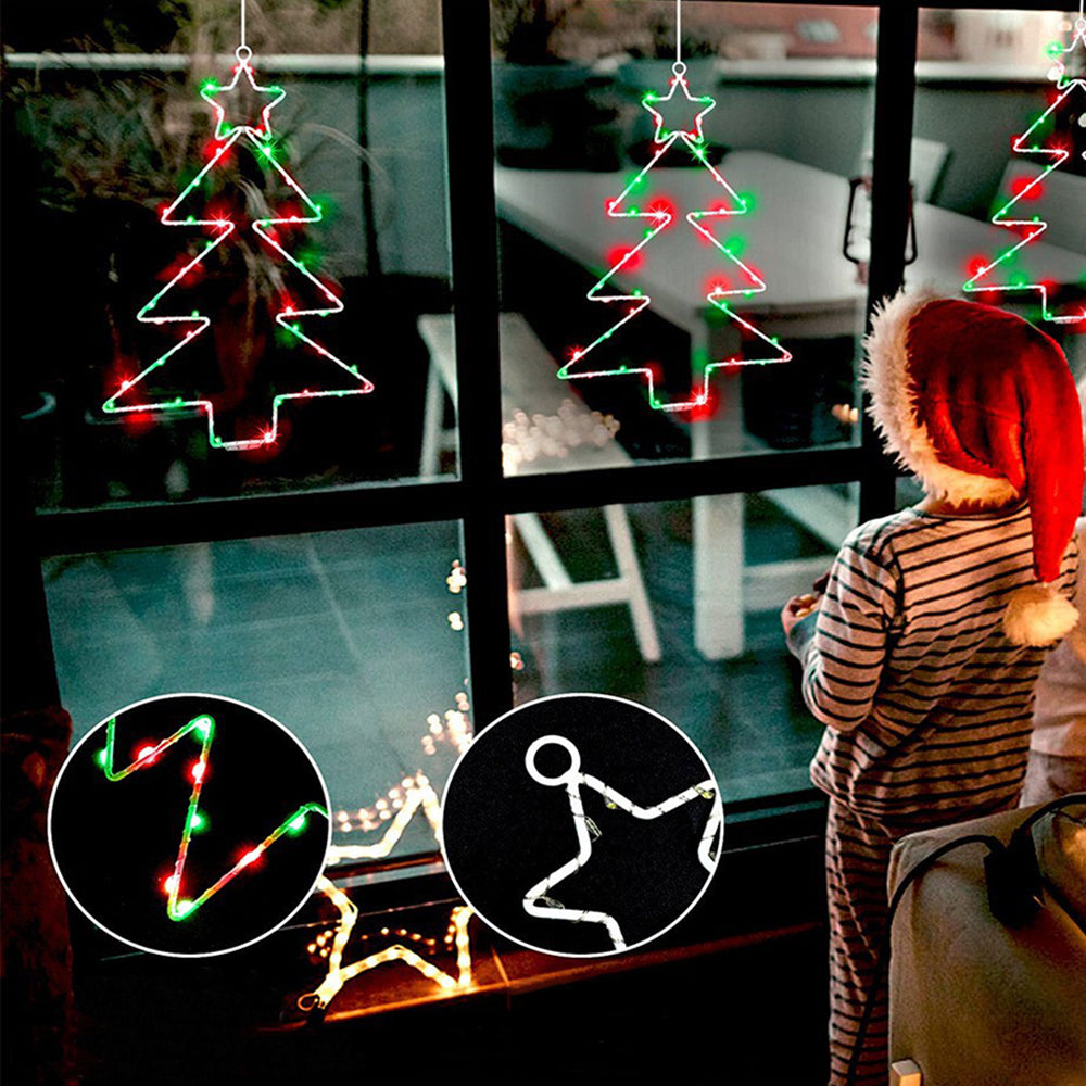 3Pcs Christmas Tree Light Indoor Xmas Table Decoration Light with Timer