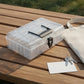 Clear Beads Storage Box 24-Grid Small Container Set for Jewelry Craft Organizer