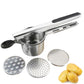 3-in-1 Stainless Steel Potato Ricer & Masher with 3 Interchangeable Discs
