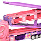 Car Toys Unicorn Toys Truck with Foldable Race Track and 6 Princess Cars for Girls
