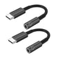 2Pcs USB Type C to 3.5mm Female Headphone Jack Adapter